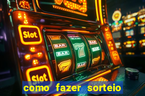 como fazer sorteio de cores online